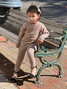 Unisex | Braided Fine Wool Lounge Set | Cappucino