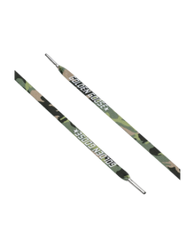 Unisex | Green Camouflage Laces with White Logo