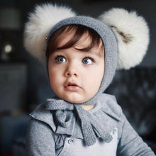 Unisex | Honeycomb Grey Cashmere Bonnet | Gray