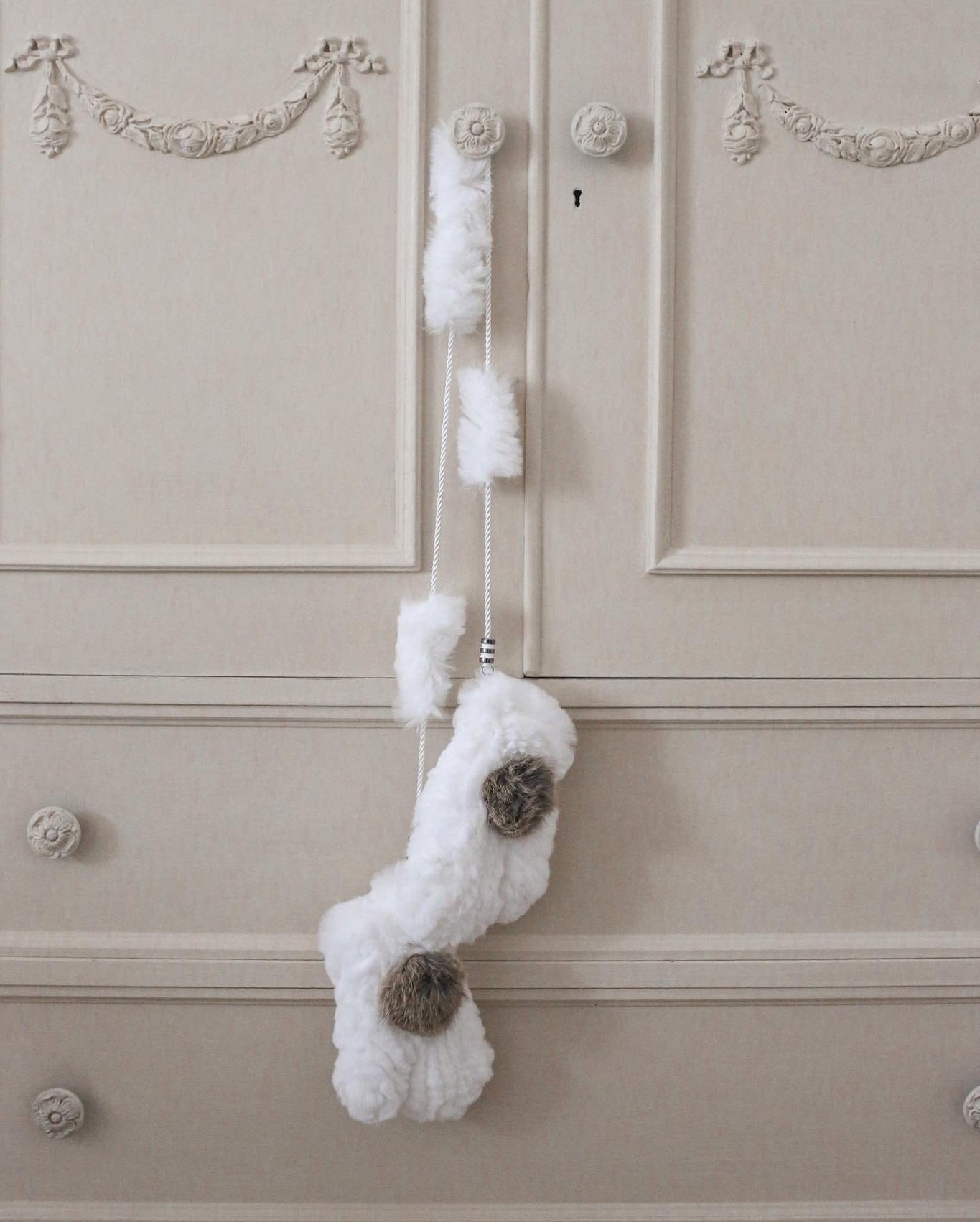 Unisex | Rabbit Fur Mittens | White