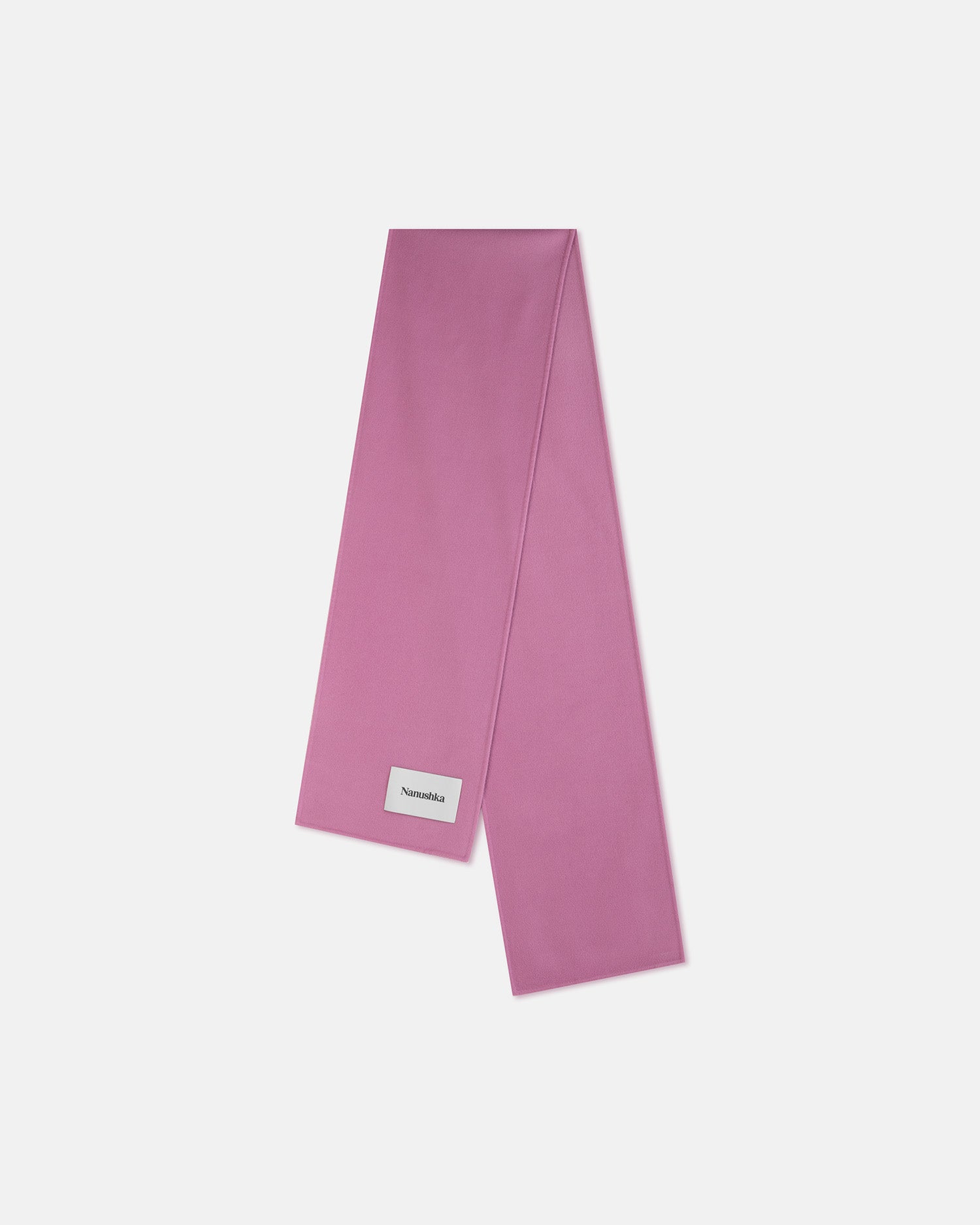 Fluff Double Wool And Silk Scarf | Pink