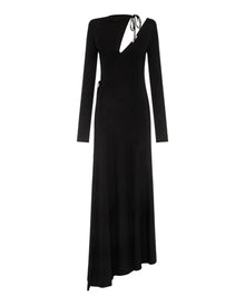 Vamp Slashed Midi Dress | Black