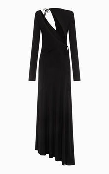 Vamp Slashed Midi Dress | Black