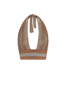 Knit Luna Halter Top - Eclair XS