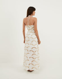 Aila Long Dress - Off White XS