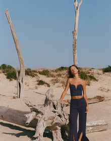 Louise Cropped Top - Sailboat XS