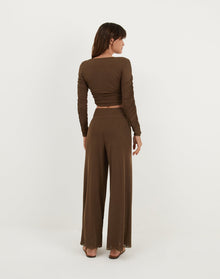 Sia Wide Leg Pants - Eclair XS