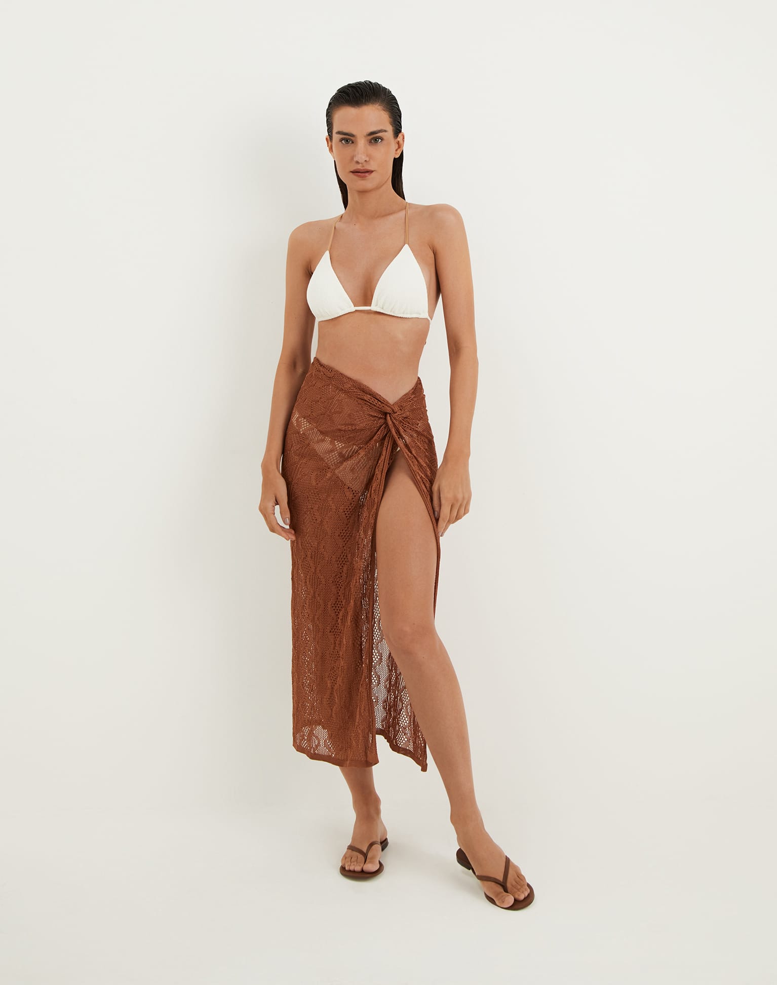 Knit Karen Midi Skirt - Eclair XS