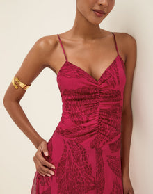 Eira Midi Dress - Roseate XS