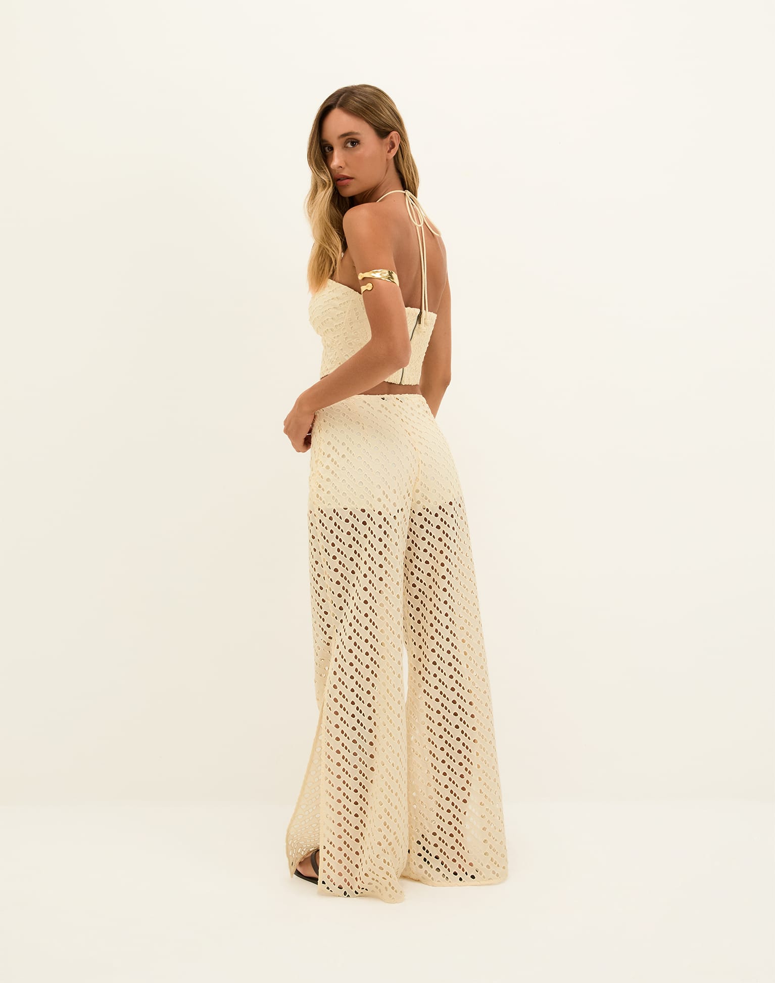 Eyelet Melinda Top - Glitz XS