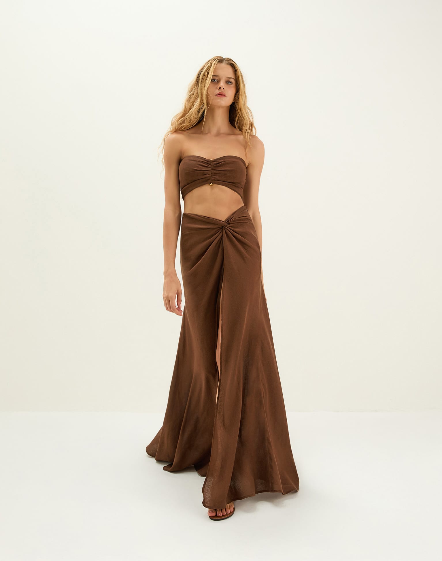 Sirene Micro Tube Top - Brown XS