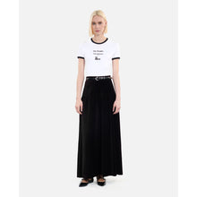 Velvet Long Skirt | Women | Black