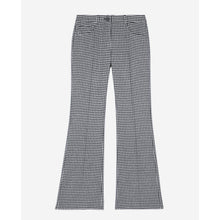 Vichy Check Flare Trousers | Women | Black x White