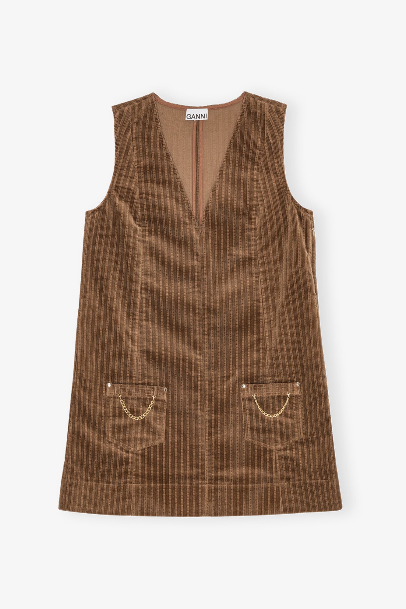Stretch Corduroy Mini Dress | Rain Drum