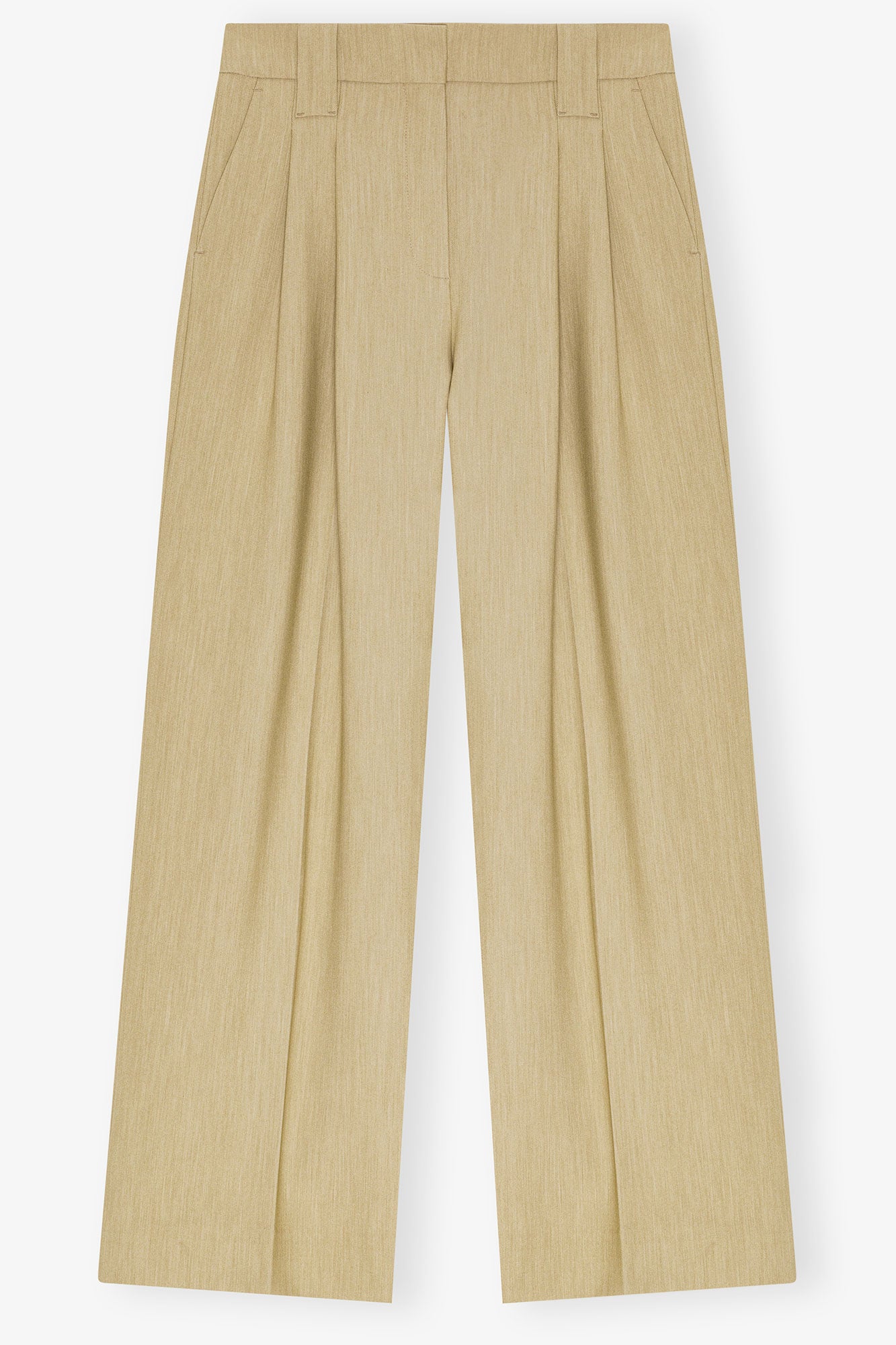 Twill Suiting Mid Waist Trousers | Boa
