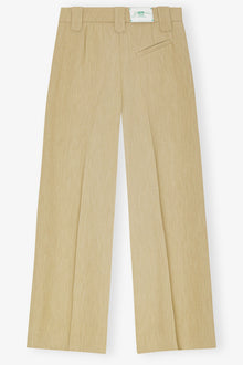 Twill Suiting Mid Waist Trousers | Boa