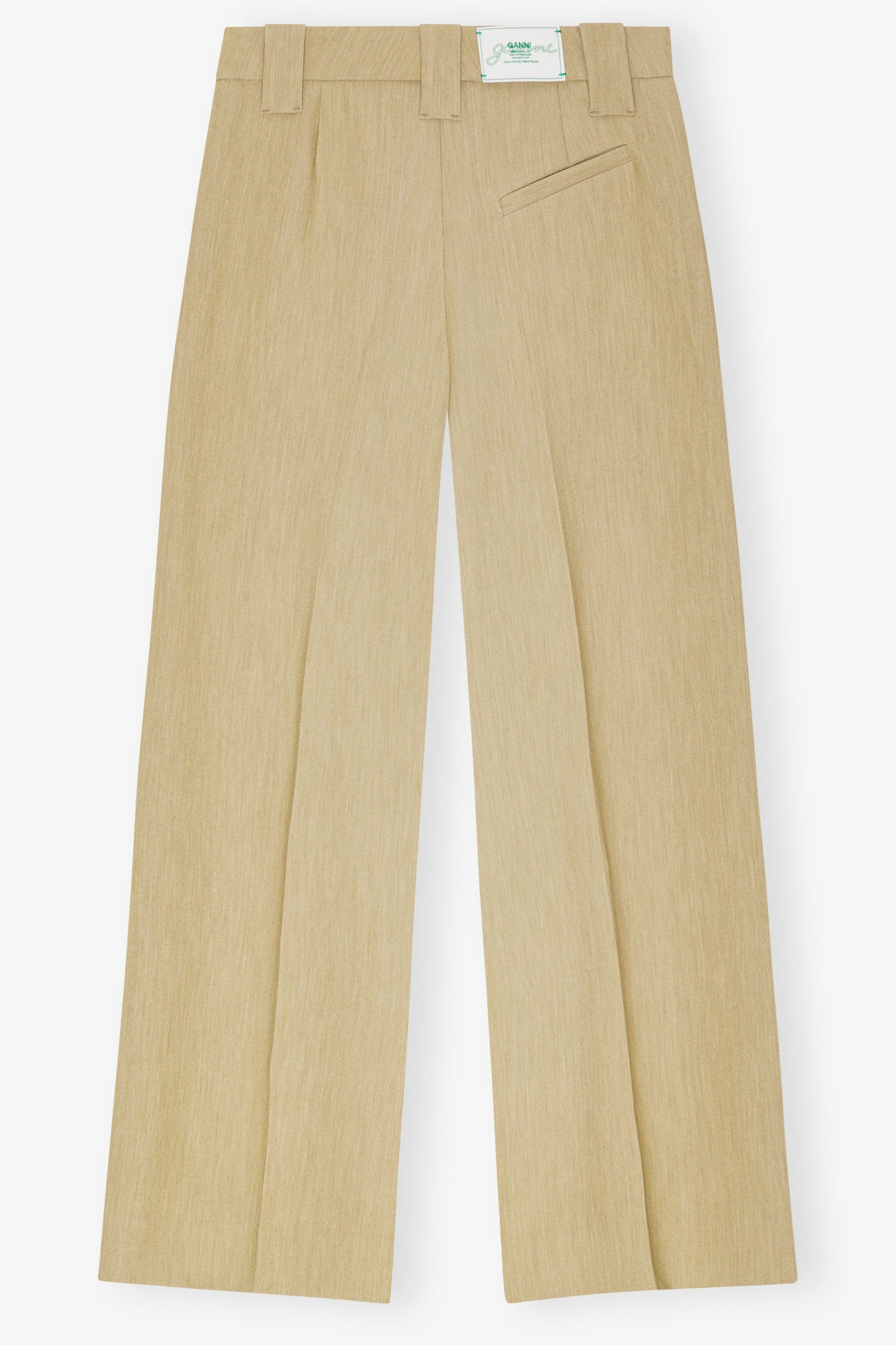 Twill Suiting Mid Waist Trousers | Boa