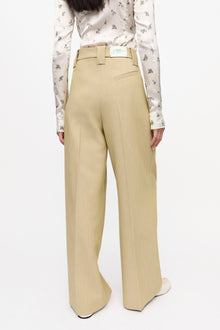 Twill Suiting Mid Waist Trousers | Boa