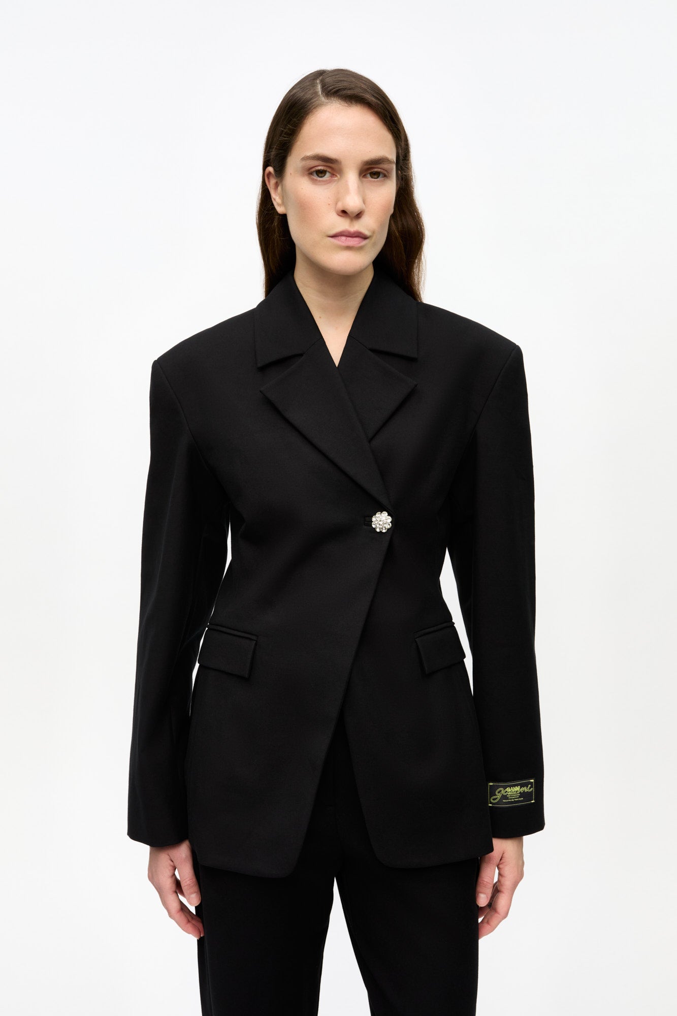 Heavy Cotton Tailoring Blazer | Black