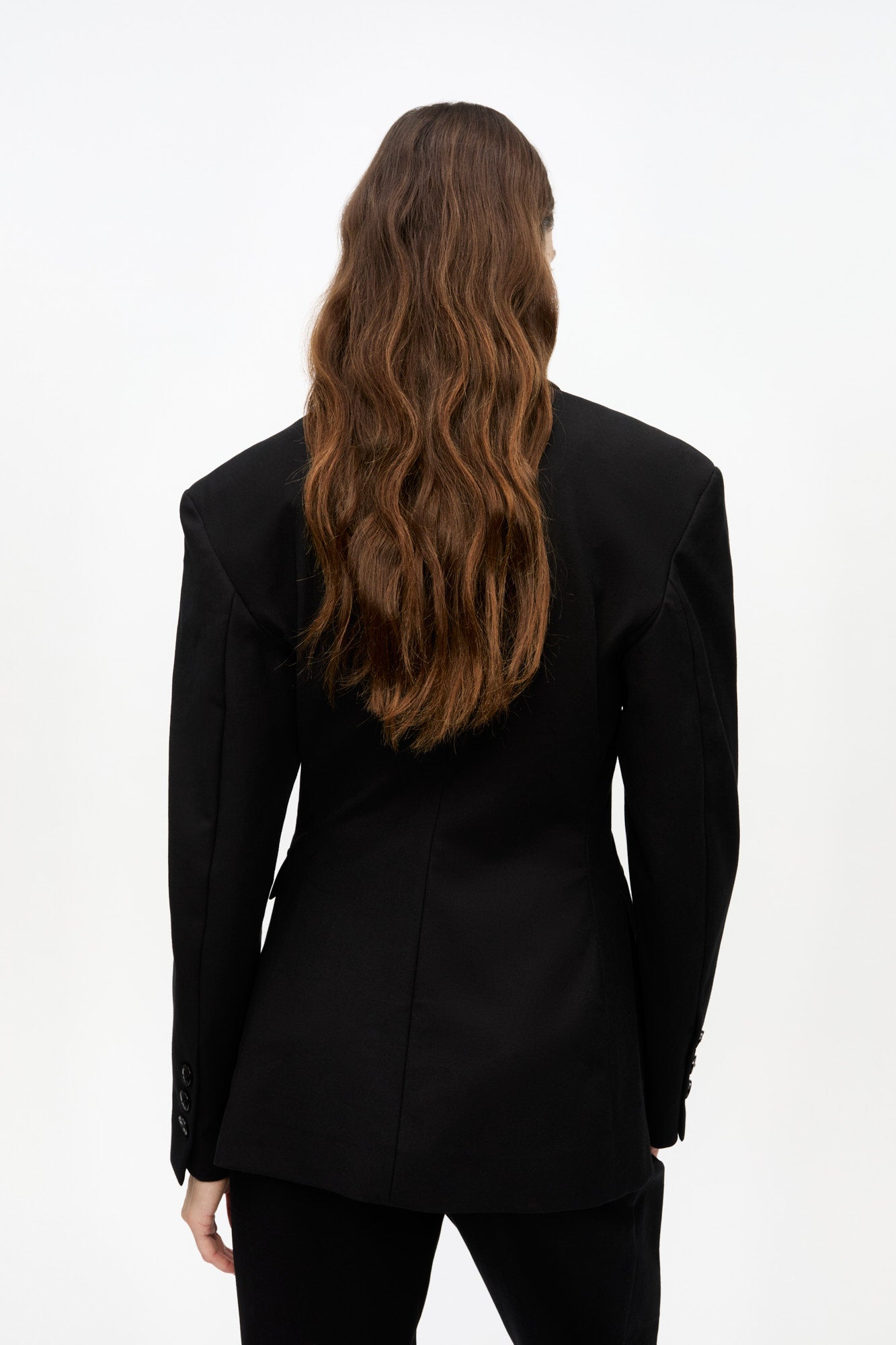 Heavy Cotton Tailoring Blazer | Black