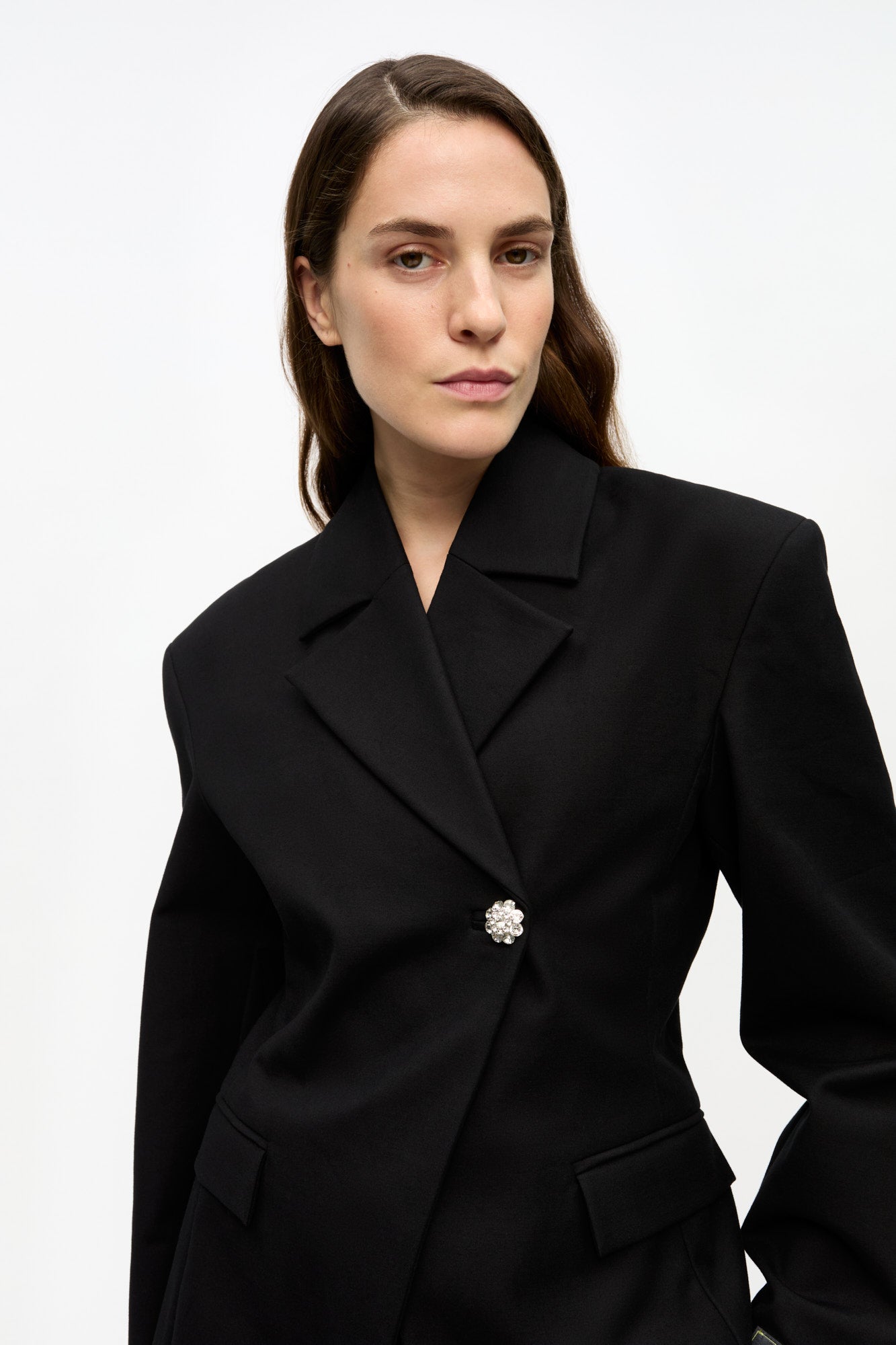 Heavy Cotton Tailoring Blazer | Black
