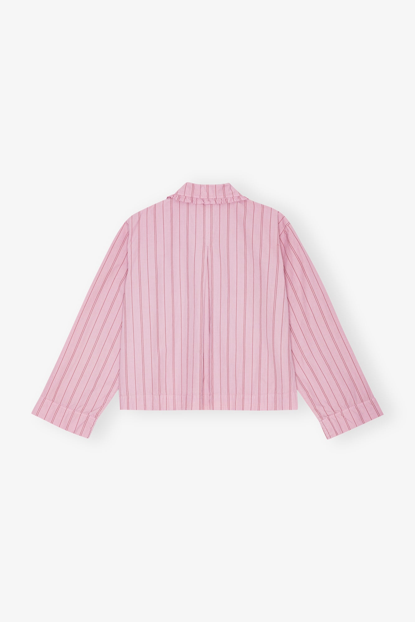 Stripe Cotton Pyjama Shirt | Lilac Sachet