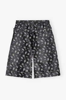 Floral Jacquard Shorts | Black