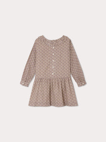 Girl | Mariela Dress | Taupe Flowers