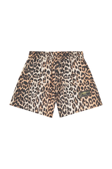 Duchesse Nylon Shorts | Leopard