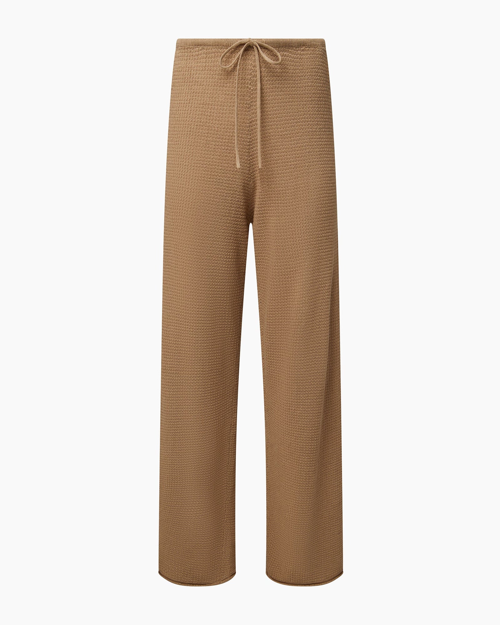 Womens | Linen Knit Drawstring Pant | Jute