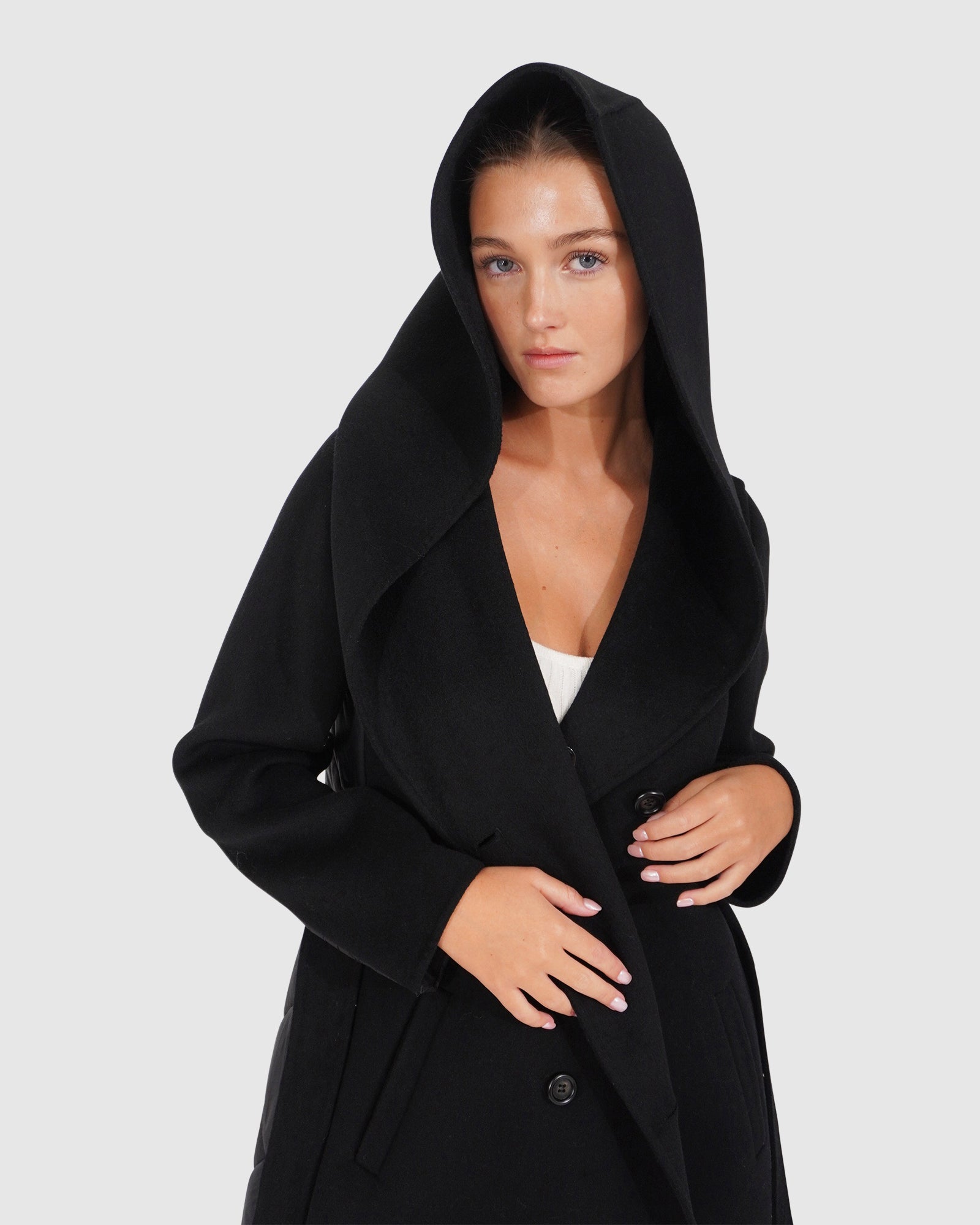 Walk Me Home Convertible Coat | Women | Black