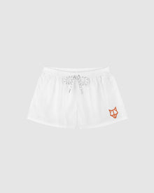Mens | Wolfe Head Swim Shorts | White