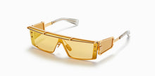 Unisex | Wonder Boy - III Sunglass | Gold - Grey Crystal with Gold Flakes - Side Lens w /PB Pattern | Amber w/ Bronze Mirror