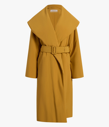Another Tomorrow Wrap Puffer in Goldenrod – Cotton Women's Outerwear