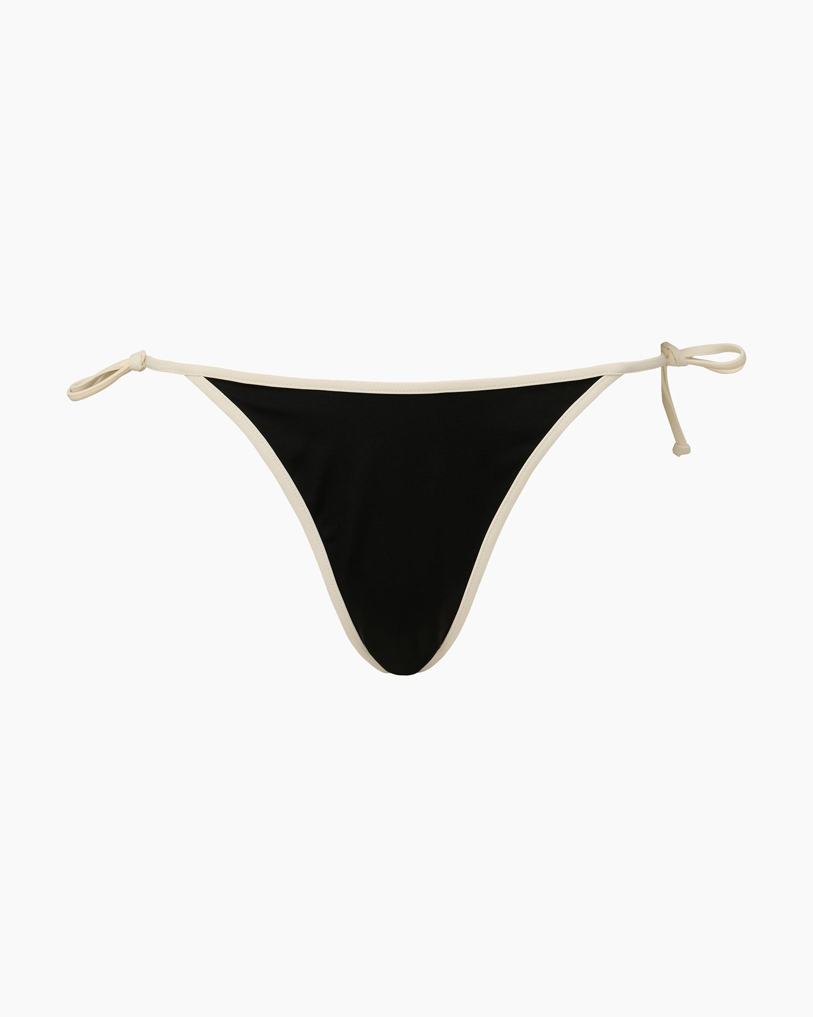 Womens | Cleo Bikini Bottom | Black/Egret