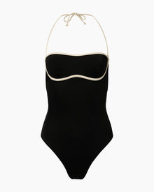 Womens | Thea One Piece | Black/Egret