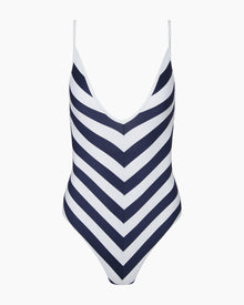 Womens | Tropez One Piece | Deep Navy/White