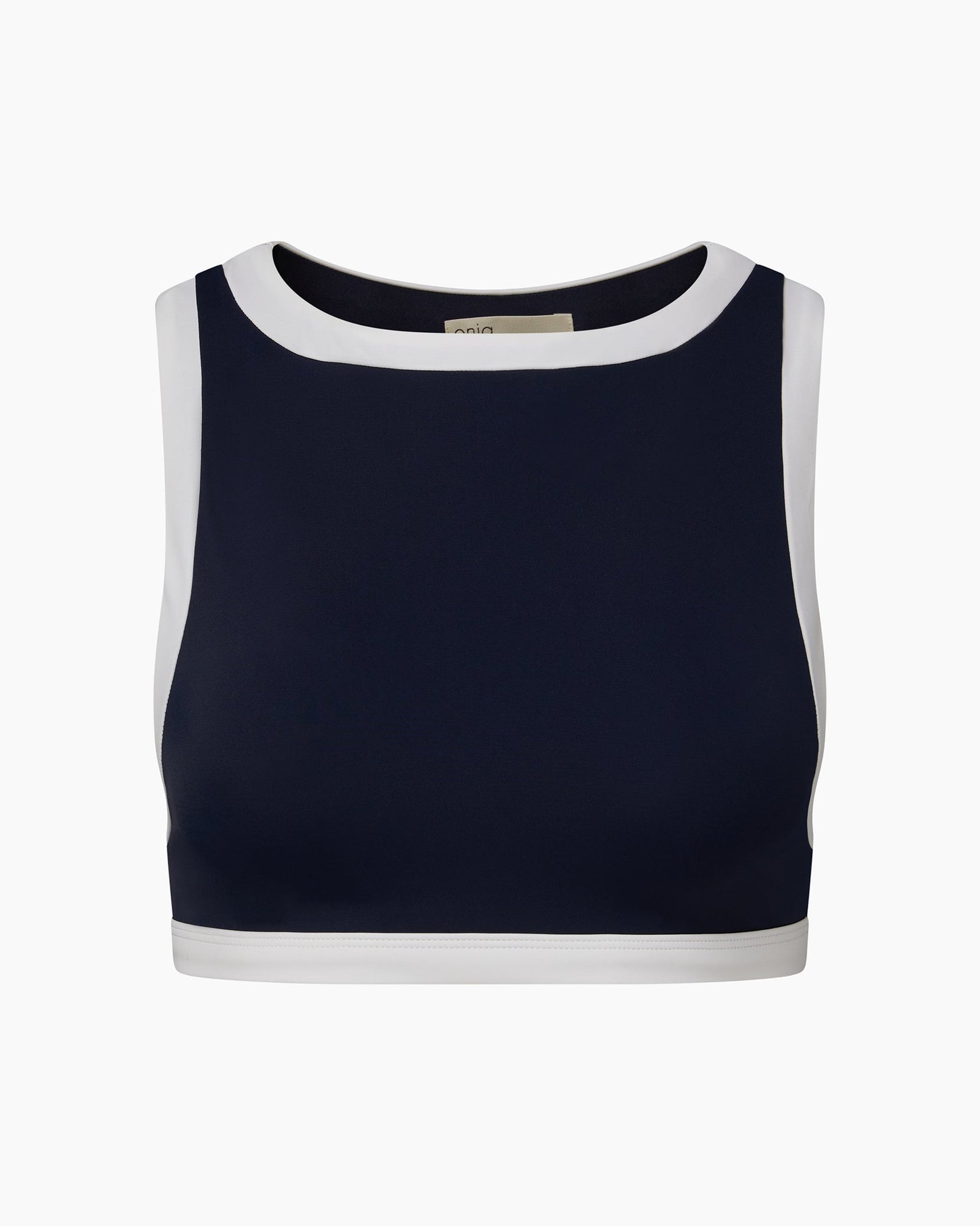 Womens | Blake Bikini Top | Deep Navy/White