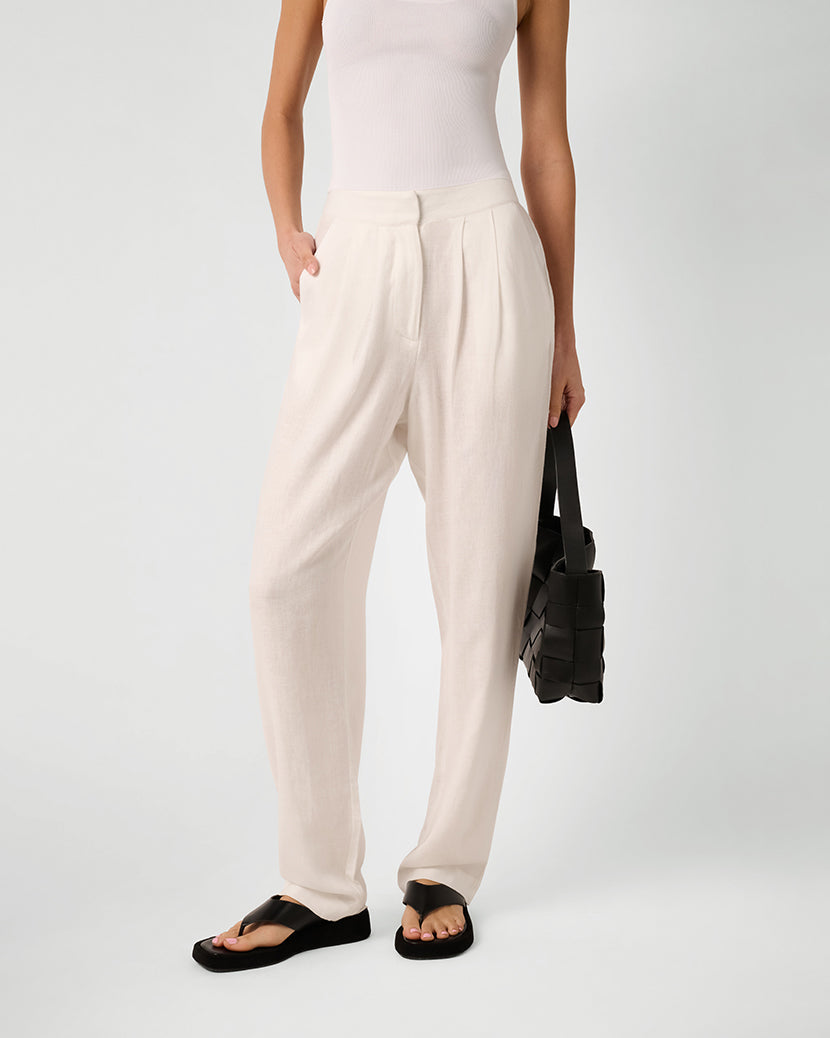 Linen Trouser | White