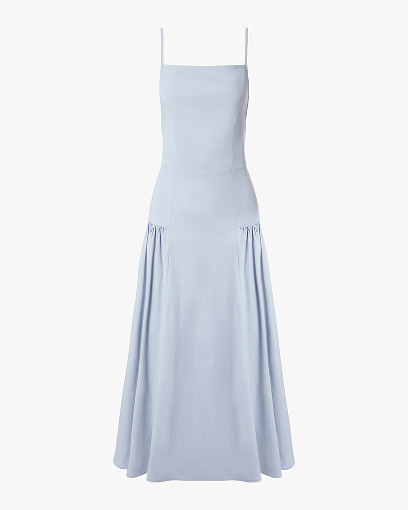 Flare Panel Midi Dress | Powder Blue