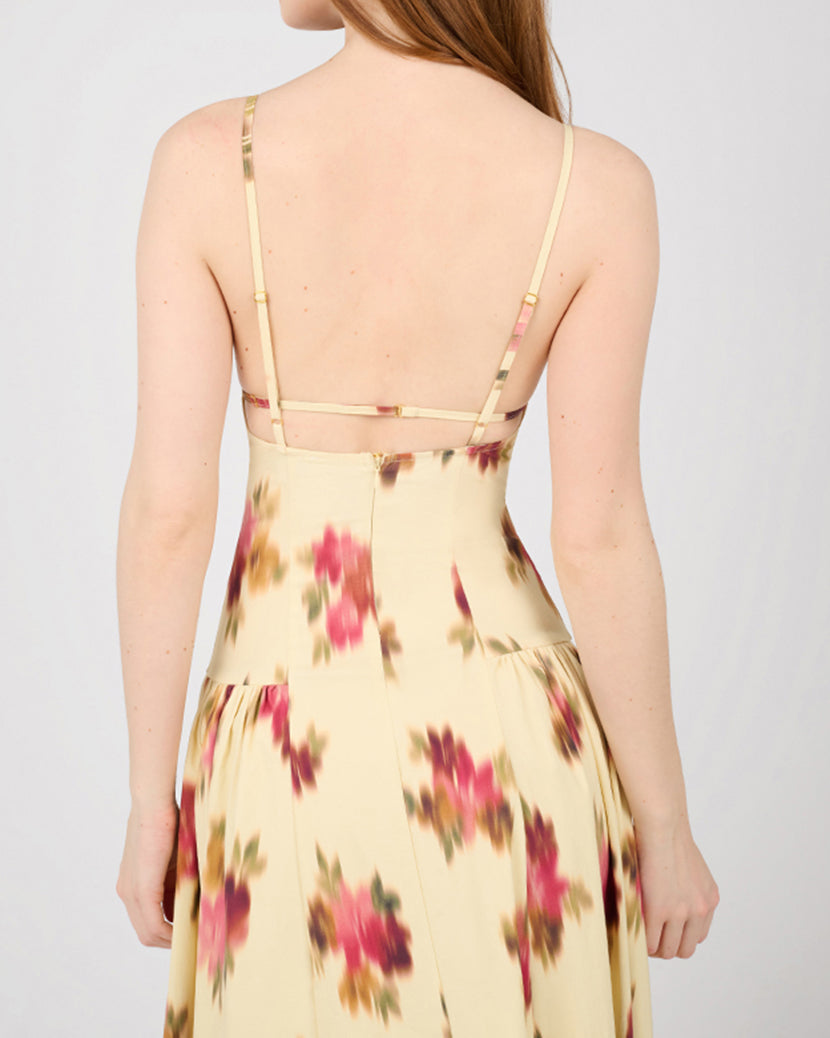 Flare Panel Midi Dress | Sand