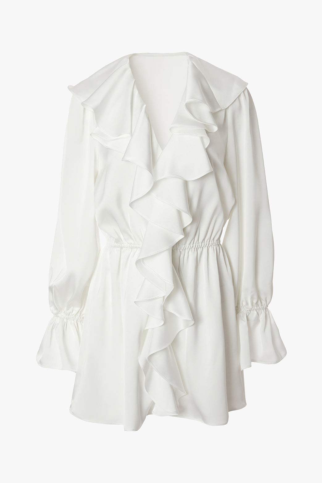 Ruffle Dress | White