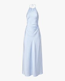 Halter Tie Neck Maxi Dress | Classic Blue