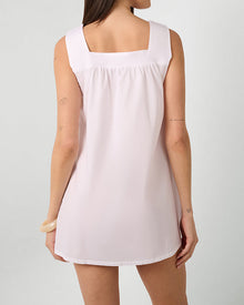 Square Neck Babydoll Mini Dress | Classic White