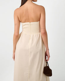 Corset Maxi Dress | Ivory