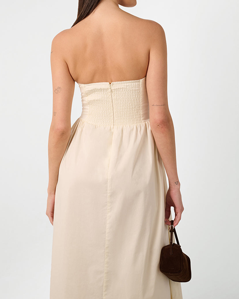 Corset Maxi Dress | Ivory