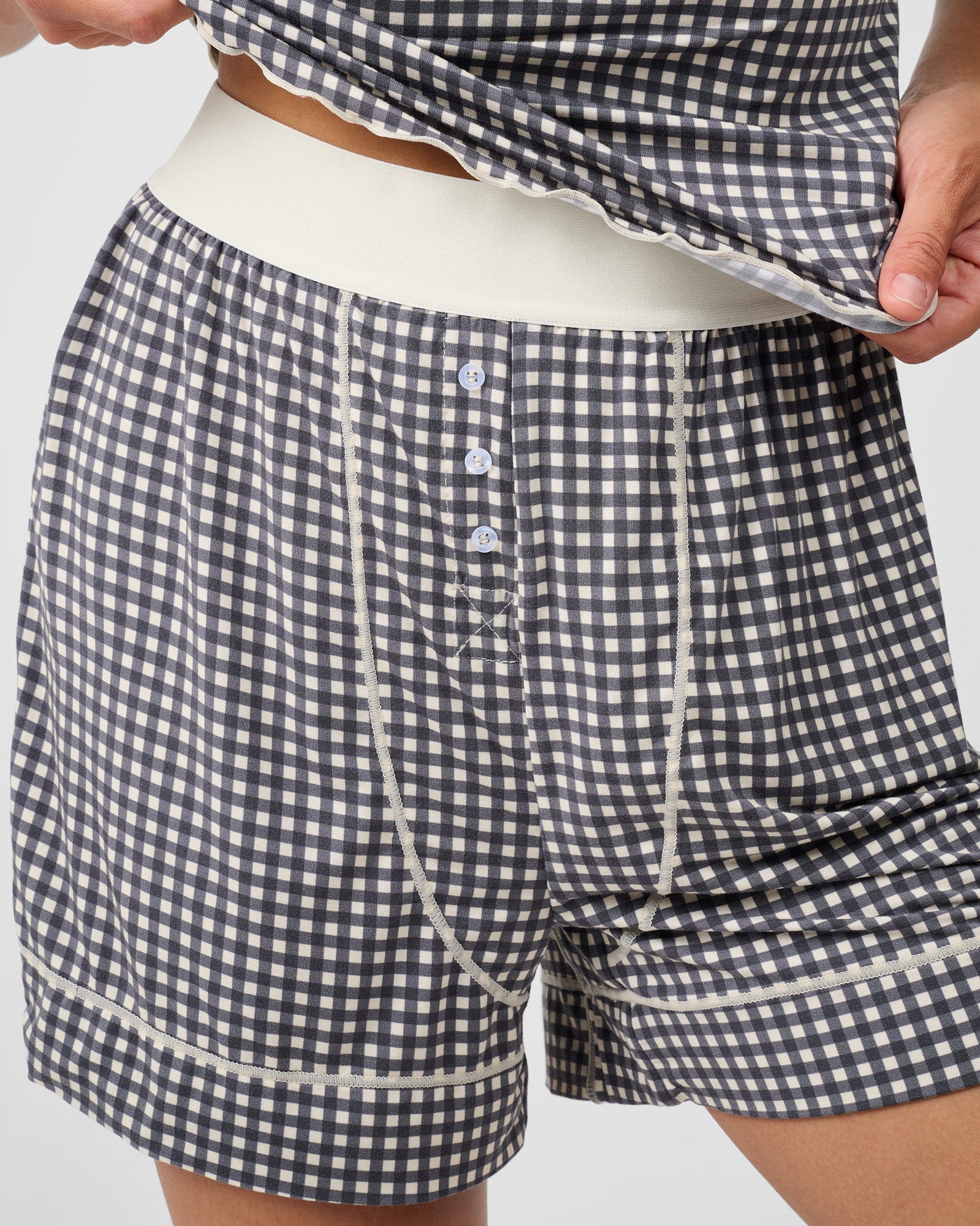 Boxer Short | Antique White/Black