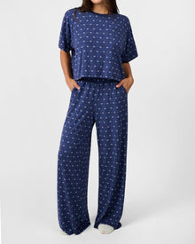 Cropped Sleep Tee | Medium Wash