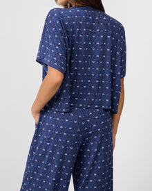 Cropped Sleep Tee | Medium Wash