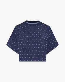 Cropped Sleep Tee | Medium Wash